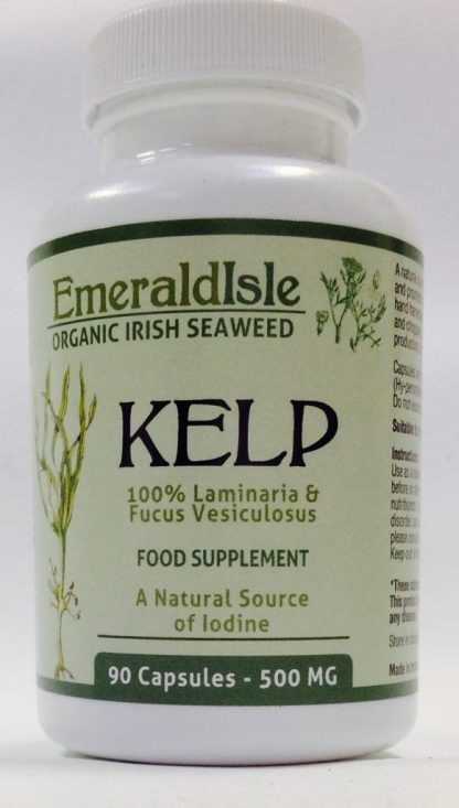 Kelp seaweed capsules a natural source of iodine