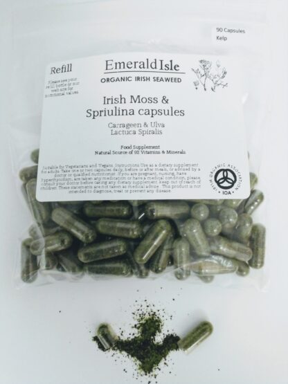 Irish Moss (carragen) & Irish Spirulina Capsules (ulva lactuca Spiralis)